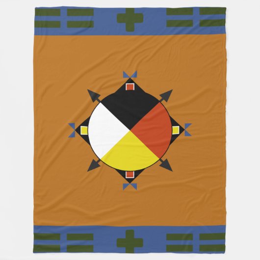 チェロキー4方向フリースブランケット フリースブランケット (正面)