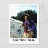 チェロキー・ネーション、チェロキーインディアン ポストカード (正面)