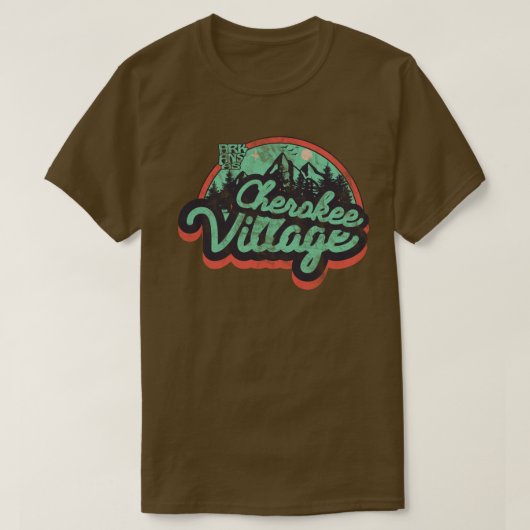 チェロキー・ビレッジ, アーカンソー州 Tシャツ (デザイン正面)