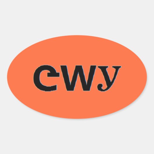 チェロキー 楕円形シール (正面)