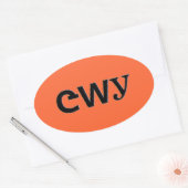 チェロキー 楕円形シール (封筒)