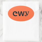 チェロキー 楕円形シール (バッグ)