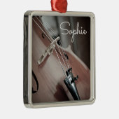 チェロクラシカル音楽の弦楽器名 メタルオーナメント (右)