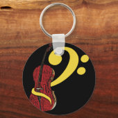 チェロクレフ、 音符記号キーチェーン キーホルダー (正面)