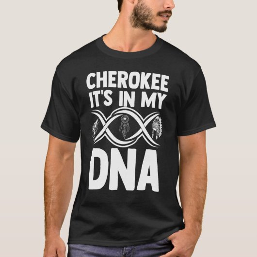 チェロケドナ先住民アメリカインディアン先住民の頭 Tシャツ (正面)