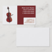 チェロシンプルレッスン音楽名刺 名刺 (正面/裏面)
