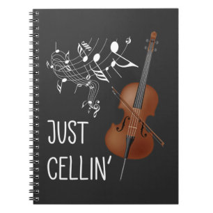 チェロストリング楽器セルリストユーモアvioloncello ノートブック