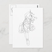 チェロダンス ポストカード (正面/裏面)