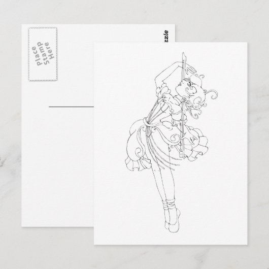チェロダンス ポストカード (正面/裏面)