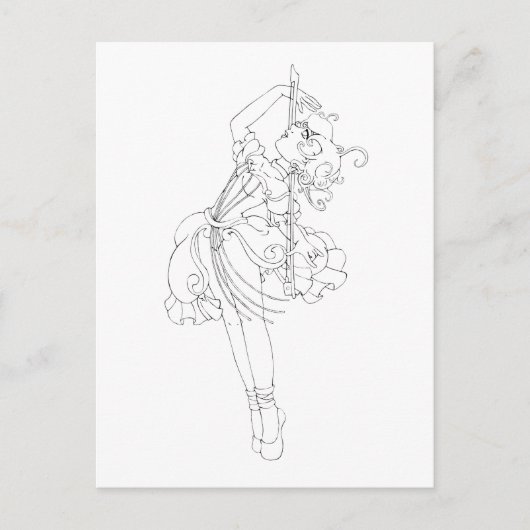 チェロダンス ポストカード (正面)