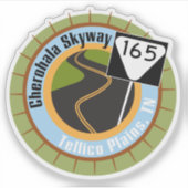 チェロハラスカイウェイ有名なオートバイロード シール (正面)