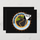 チェロハラスカイウェイ有名なオートバイロード ポストカード (正面/裏面)