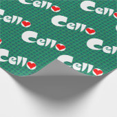 チェロハート ラッピングペーパー (角)