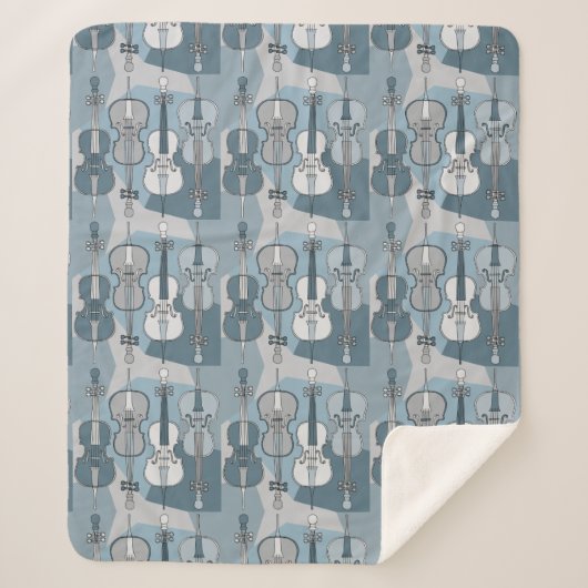 チェロパターンシェルパブランケット シェルパブランケット (正面)