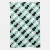 チェロパターン キッチンタオル (縦)