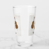 チェロパーソナライズされたギフト タンブラーグラス (左)