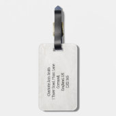 チェロパーソナライズされたミュージカル楽器 ラゲッジタグ (裏面縦)