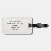 チェロパーソナライズされたミュージカル楽器 ラゲッジタグ (裏面横)