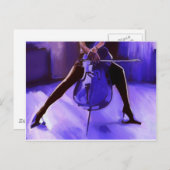 チェロパープルデザイン ポストカード (正面/裏面)