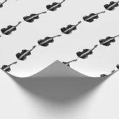 チェロプリントパターンミュージックカスタムをテーマにしたBG COLOR ラッピングペーパー (角)