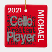 チェロプレーヤーエクストラナレカスタムー セラミックオーナメント (裏面)