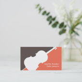 チェロプレーヤーチェリスト先生ミュージックスタジオミュージシャン 名刺 (スタンド正面)