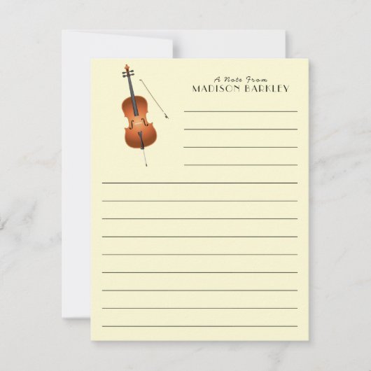 チェロミュージシャン先生弦楽団 サンキューカード (正面)