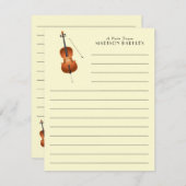 チェロミュージシャン先生弦楽団 サンキューカード (正面/裏面)