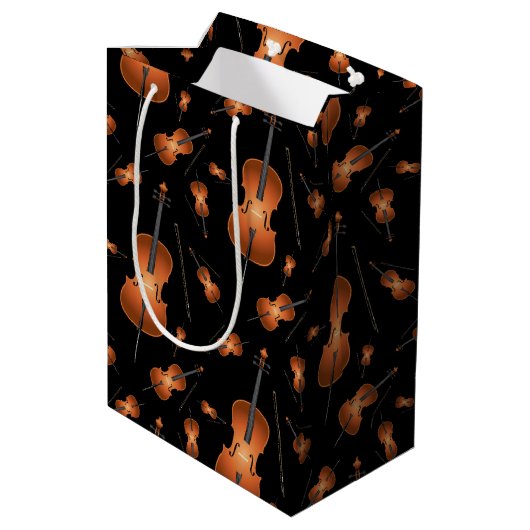 チェロミュージシャン先生弦楽団 ミディアムペーパーバッグ (裏面アングル)