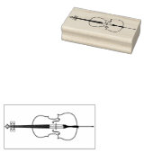 チェロミュージシャン先生弦楽団 ラバースタンプ (押印)