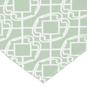 チェロライトセージ緑トレリスデザイン ショートテーブルランナー (コーナー)