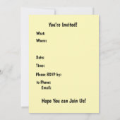 チェロラインスケッチ 招待状 (裏面)