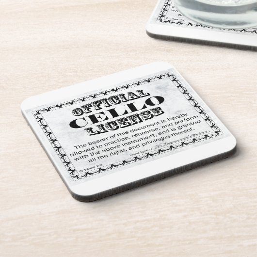 チェロ免許 コースター (左側)