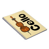 チェロ垂直文字 ノートブック (右側)