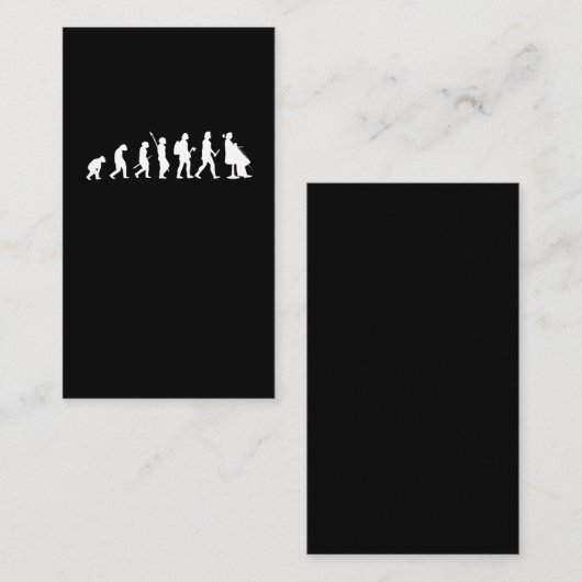 チェロ奏者のおもしろいなチェロの恋人のギフトの進化 名刺 (正面/裏面)