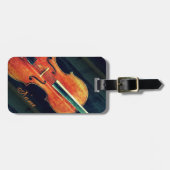 チェロ奏者のためのチェロかパーソナライズなギフト ラゲッジタグ (正面横)