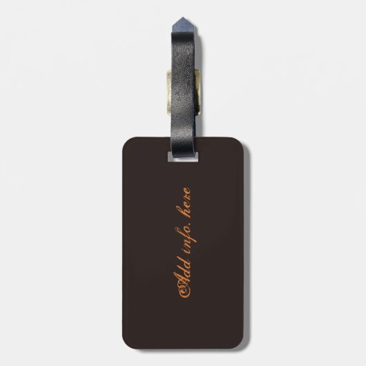 チェロ奏者のためのチェロかパーソナライズなギフト ラゲッジタグ (裏面縦)