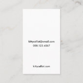 チェロ奏者の名刺-チェロを演奏している猫 名刺 (裏面)