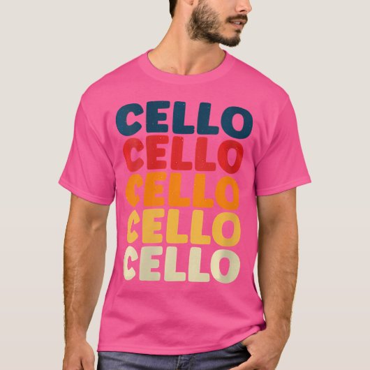 チェロ奏者 クラシック音楽 Tシャツ (正面)