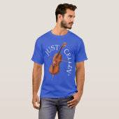チェロ奏者 チェリスト 音楽家 クラシック Tシャツ (正面フル)