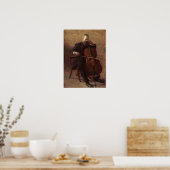 チェロ奏者 ポスター (キッチン)