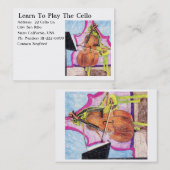 チェロ学に遊向かって 名刺 (正面/裏面)