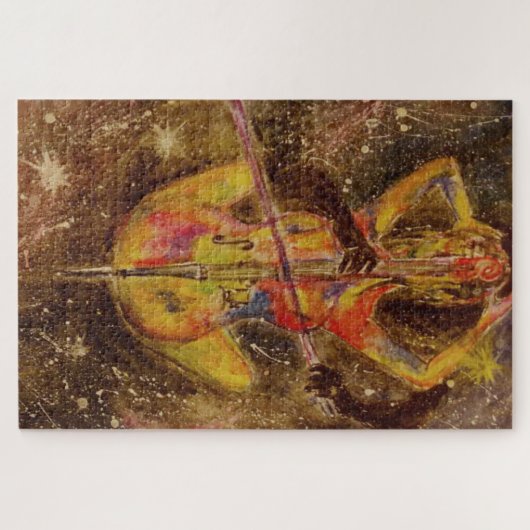 チェロ宇宙ソナタ – レディウィズチェロ – 絵画ズ ジグソーパズル (横)