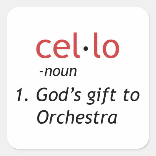 チェロ定義 スクエアシール (正面)