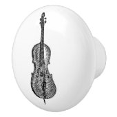 チェロ弦楽器ヴィンテージミュージカル美術 セラミックノブ (右)