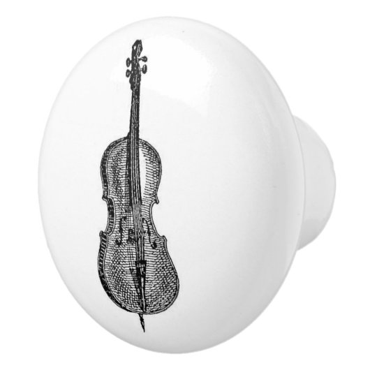 チェロ弦楽器ヴィンテージミュージカル美術 セラミックノブ (右)