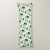 チェロ弦楽器音楽オーケストラ青緑 ボディピロー (裏面 (縦))