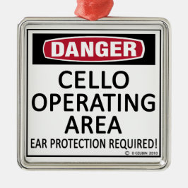 チェロ操作区域 メタルオーナメント