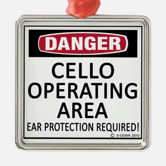 チェロ操作区域 メタルオーナメント (正面)