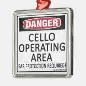 チェロ操作区域 メタルオーナメント (左)